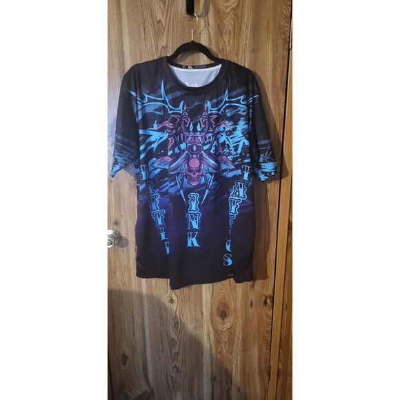 RAD custom apparel black/blue t-shirt - Picture 1 of 9